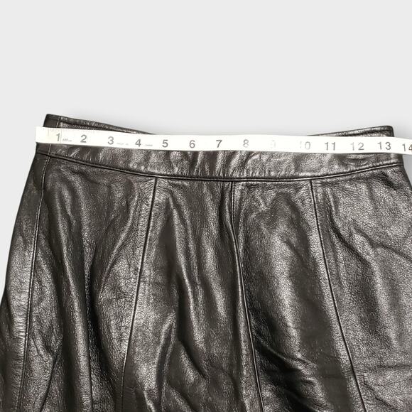 Vtg Maxima Wilsons Leather Black Rider Pants Sz 6 Bikercore Motorcycle Rock - Picture 12 of 16